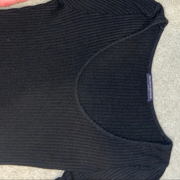 Brandy Melville fitted ribbed black long sleeve top - Picture 8 of 8